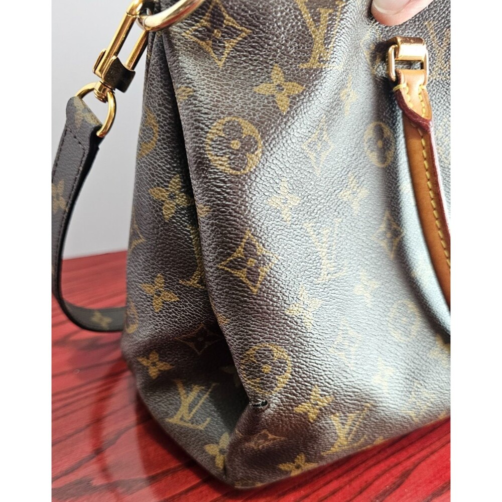 Louis Vuitton Pallas MM Monogram Red Interior Shoulder Bag Authentic - Picture 10 of 16